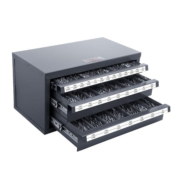 Drill Bit Dispenser Cabinet, 3-Drawer Drill Bit Dispenser, Drill Bit Organizer Cabinet