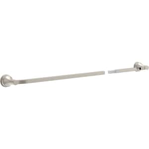 Faryn 18 in. Wall Mounted Towel Bar with 6 in. Extender Bath Hardware Accessory in Brushed Nickel