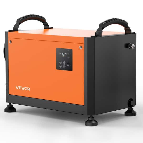 70 Pt. 1,000 sq. ft. Commercial Dehumidifier with Pump, in Orange Portable Crawl Space Dehumidifiers for Basement