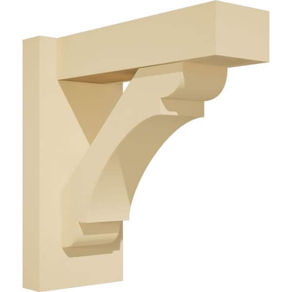 Ekena Millwork Olympic 5 in. W x 12 in. H x 12 in. D Signature Urethane Polyurethane Outlooker with Block Ends