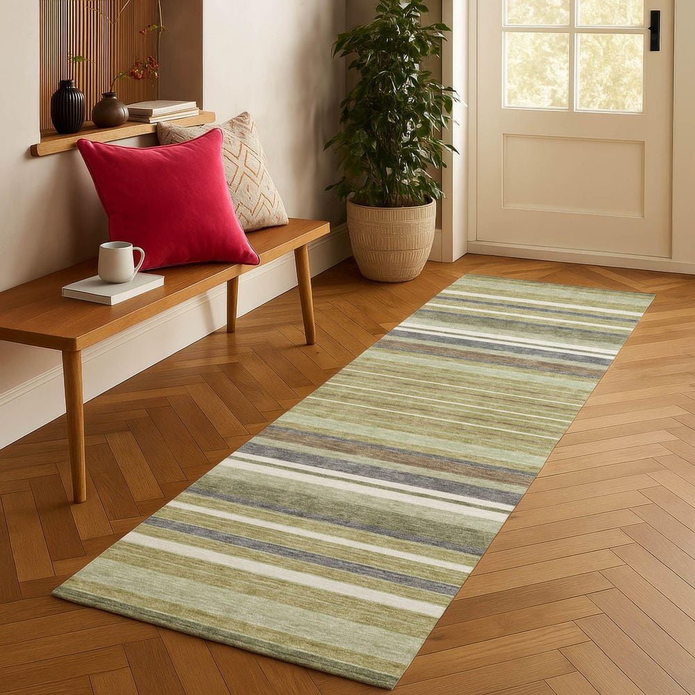 Chantille Machine Washable Indoor/Outdoor Abstract ACN2330 Aloe 2 ft. 3 in. x 7 ft. 6 in. Runner Rug price history on PriceWatchPro