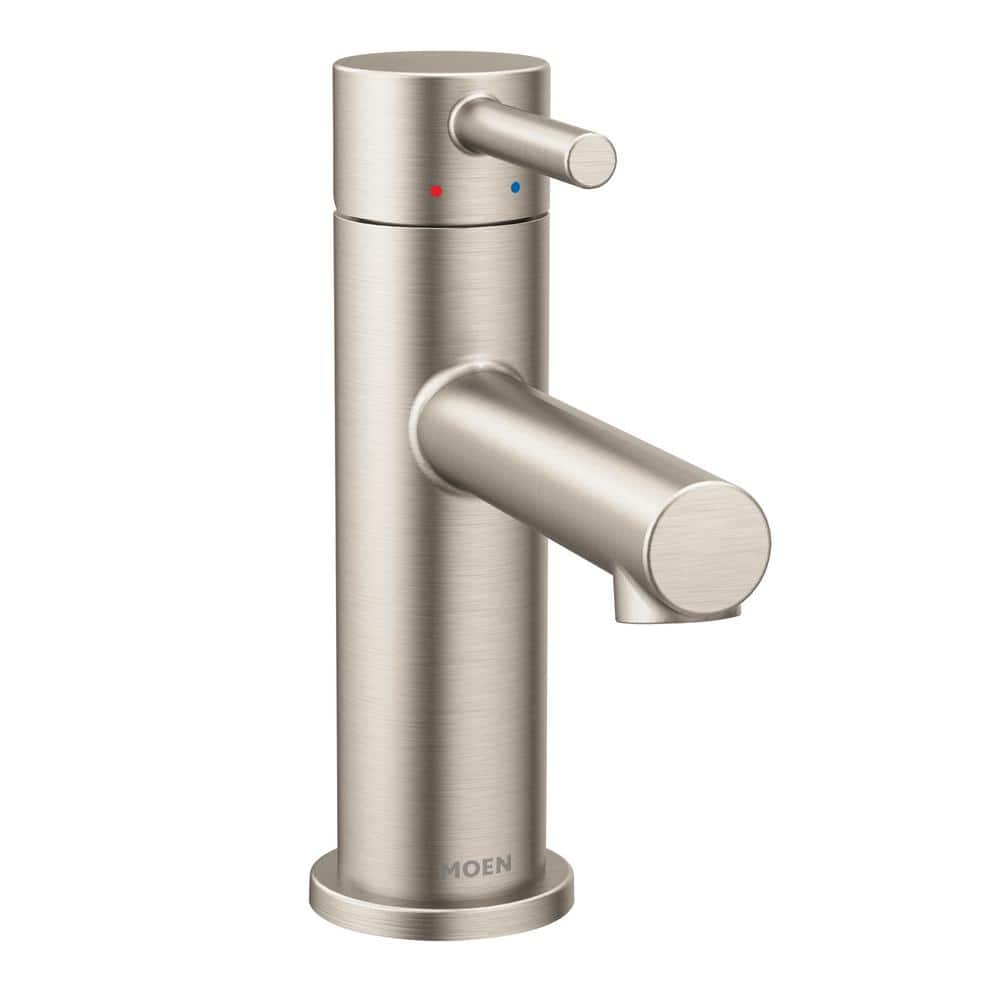 Modern Single-Handle Bathroom Faucet in Sleek Black with Nickel Accents