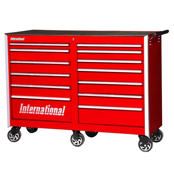 International Pro Series 54 in. 13-Drawer Cabinet, Red