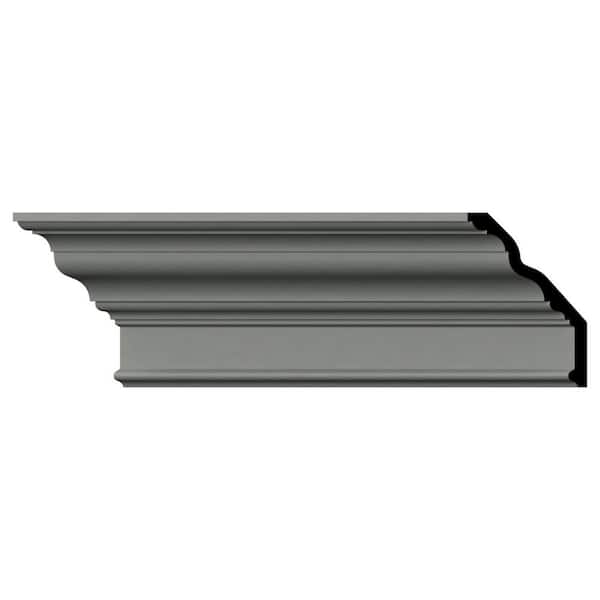 Ekena Millwork Lincoln 4.875 in. D x 8.625 in. W x 96 in. L Polyurethane Crown Moulding