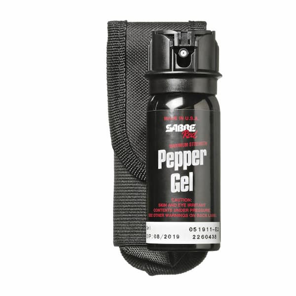 SABRE Tactical Pepper Gel with Flip Top and Belt Holster