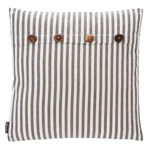 Kensing Black/White 18 in. X 18 in. Throw Pillow