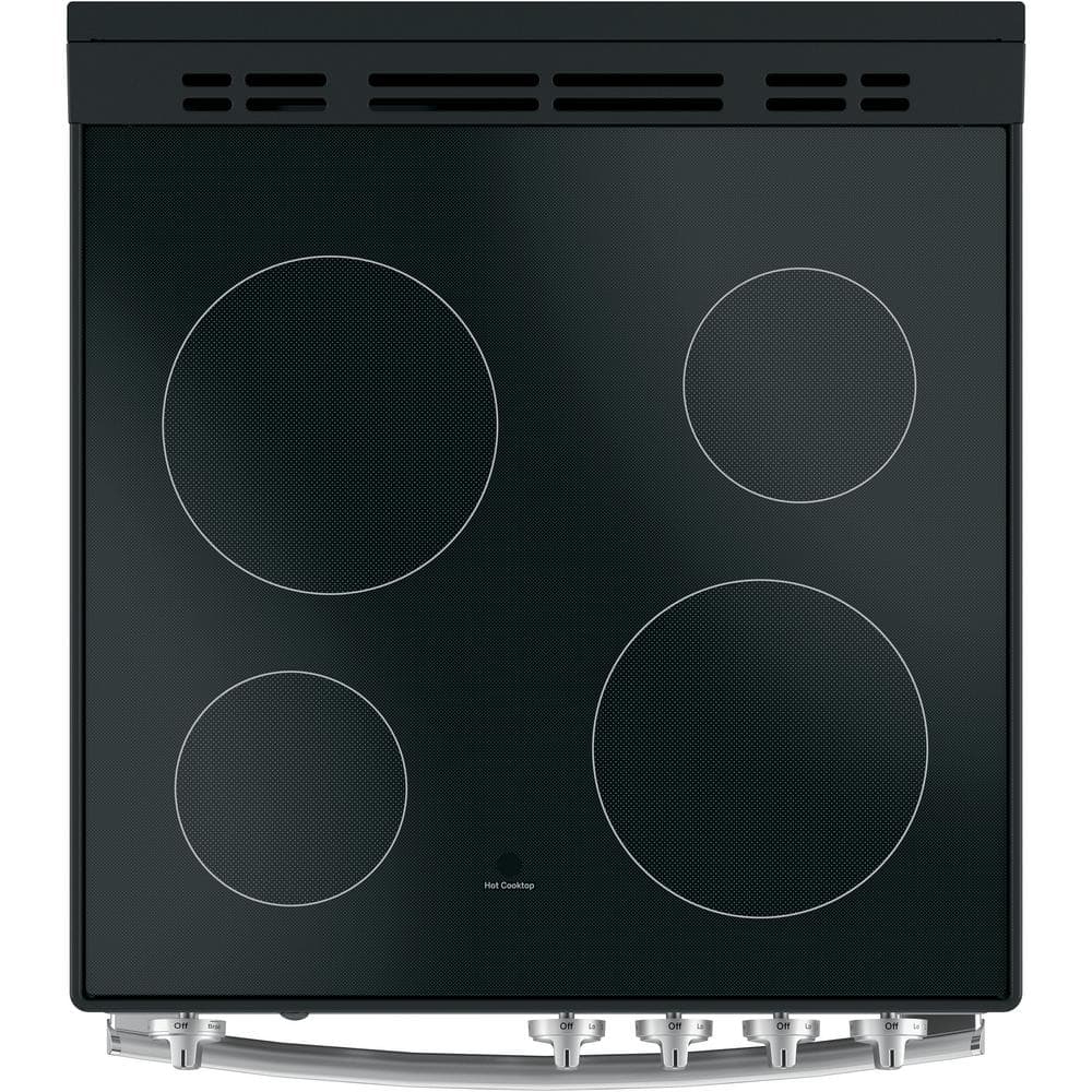 24" Stainless Steel Freestanding Electric Range with Modular Backguard