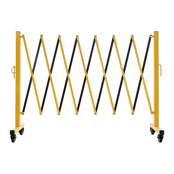 YIYIBYUS 138 in. W x 53 in. H Foldable Metal Safety Barrier Fence ...