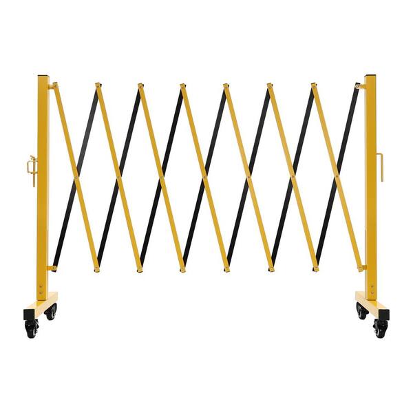 YIYIBYUS 138 in. W x 53 in. H Foldable Metal Safety Barrier Fence