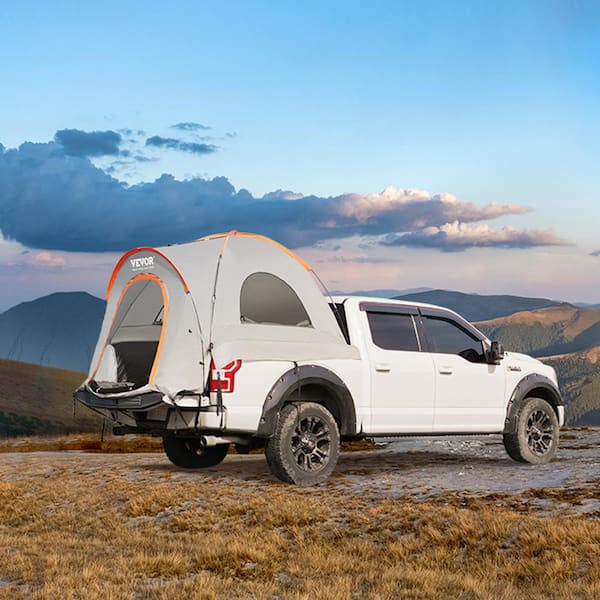 Truck Bed Tent 6.4 ft. to 6.7 ft. Pickup Truck Tent PU 2000mm with Carry Bag Double Layer for 2-3 Person Camping Travel