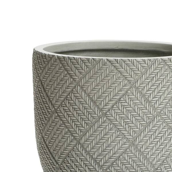 VALIEM × WHNURSERY 鉢 DecMode 25 Tall Hammered Silver Aluminum Vase - Home Decor