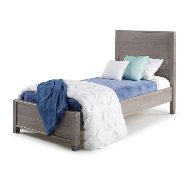 Rustic grey shop twin bed