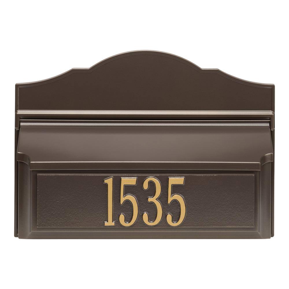 Colonial Wall Mailbox Package #2 (Mailbox and Plaque)
