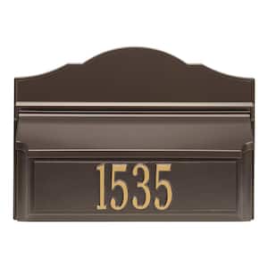 Colonial Wall Mailbox Package #2 (Mailbox and Plaque)