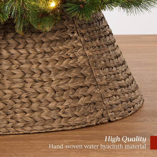 Best Choice Products 42 in. Chestnut Woven Hyacinth Christmas