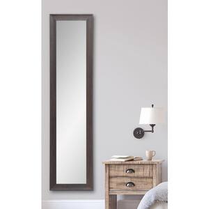 Oversized Brown Wood Farmhouse Rustic Mirror (70.5 in. H X 15.5 in. W)