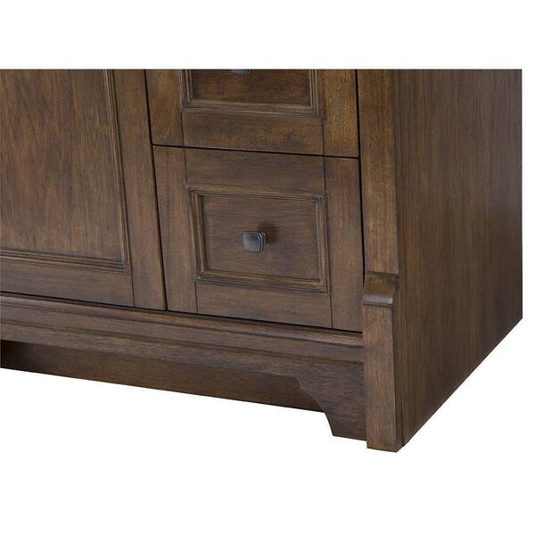Creedmoor 26 in. W x 31 in. L Single Wall Hung Mirror in Walnut
