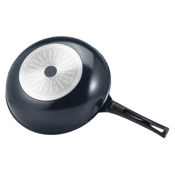 Green Earth Wok by Ozeri, with Smooth Ceramic Non-Stick Coating (100% PTFE and PFOA Free), Vulcan Black