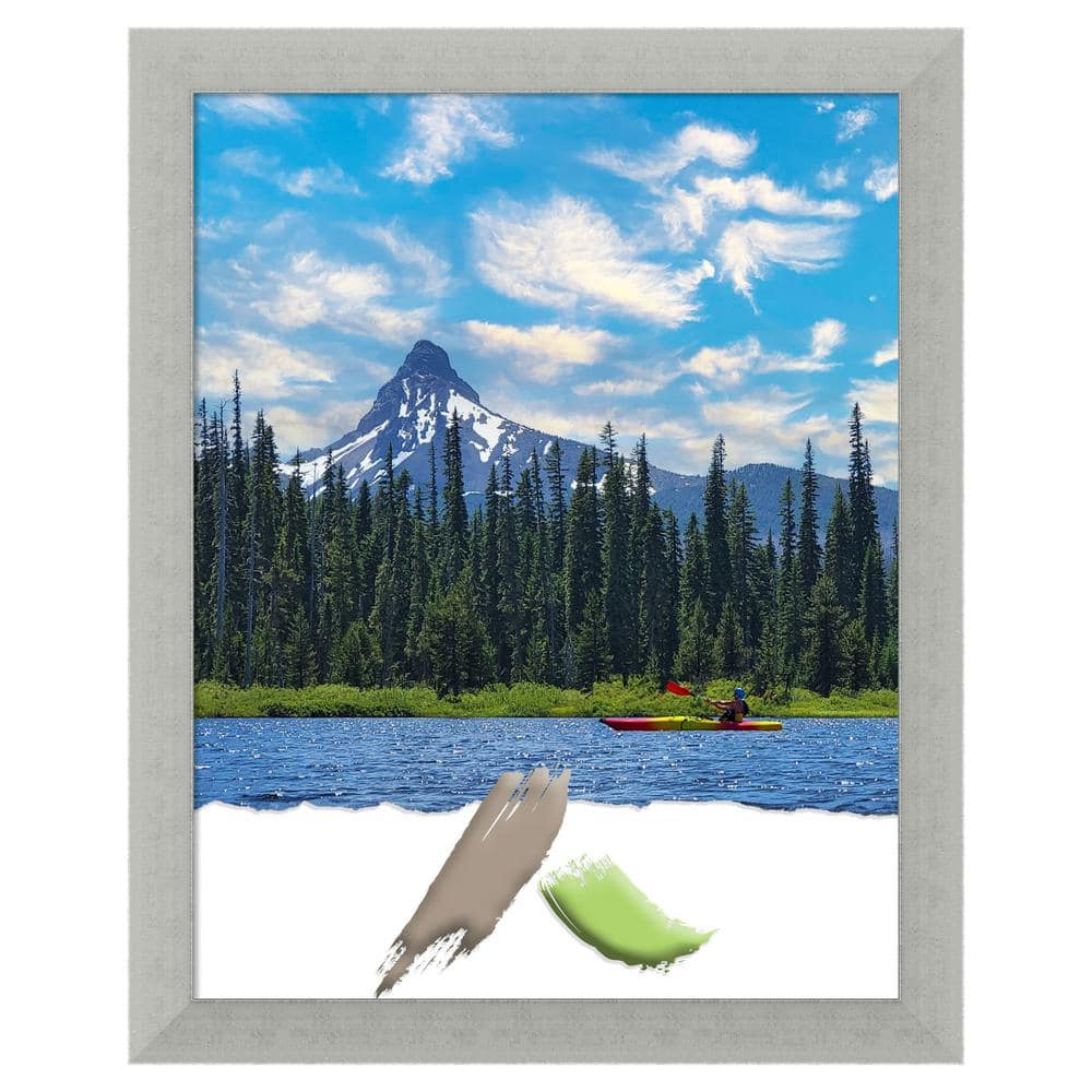 Silver Leaf Distressed Wood 11x14 Wall Picture Frame