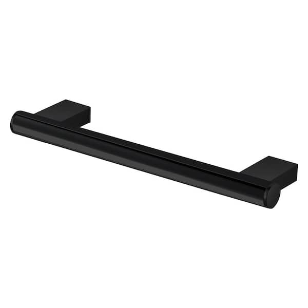 Transolid Maddox 12 in. x 1 in. Concealed Screw Grab Bar in Black