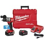 M18 FUEL ONE-KEY 18-Volt Lithium-Ion Brushless Cordless 1/2 in. Drill Driver Kit with Two 5.0 Ah Batteries Hard Case