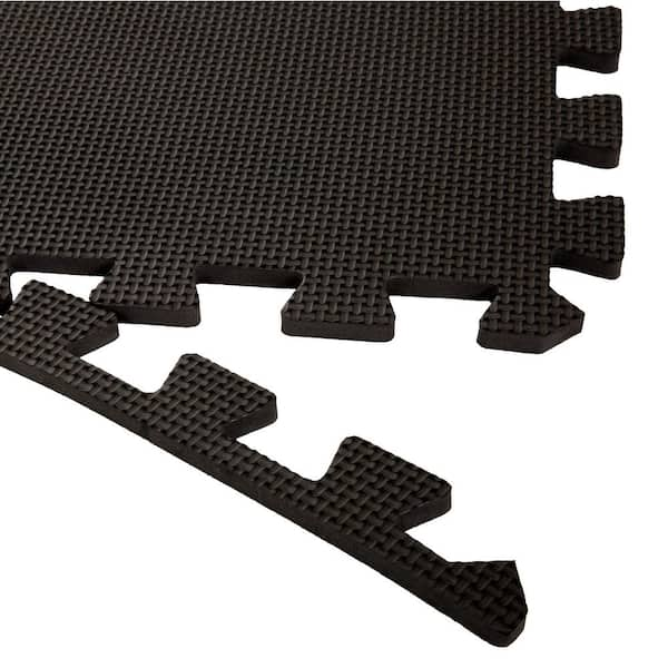 Fleming Supply 24-in W x 24-in L x 0.5-in T Interlocking Foam Gym Floor Tile (16-sq ft) (4-Pack)