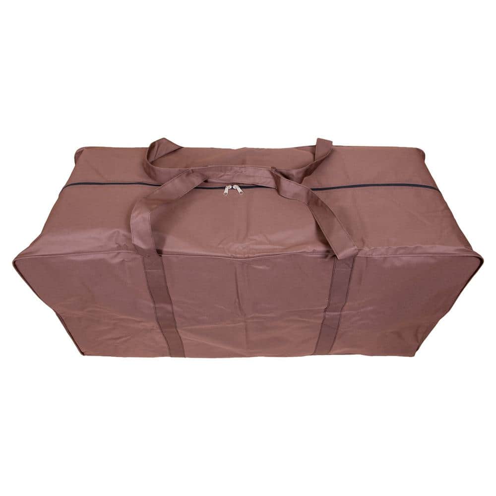 Mocha Cappuccino 48 Inch Water-Resistant Patio Cushion Storage Bag