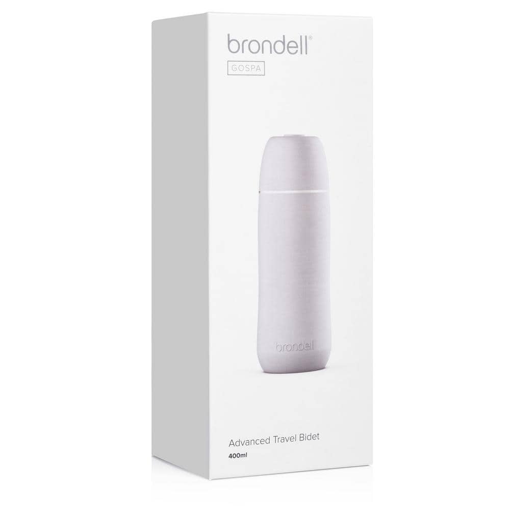 Brondell GoSpa Advanced White Silicone Travel Bidet with Retractable Nozzle