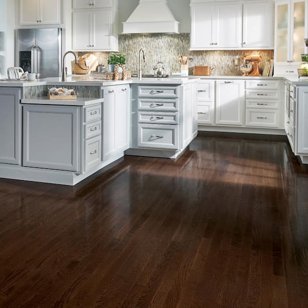 American Originals Barista Brown Oak 3/8 in. T x 3 in. W T+G Smooth Engineered Hardwood Flooring (22 sq.ft./ctn)