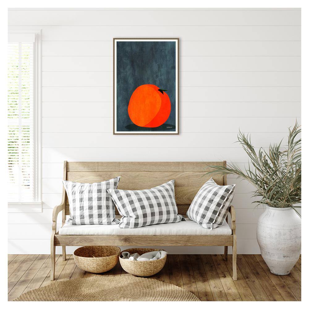 Large Bronze Framed Still Life Apple Canvas Print