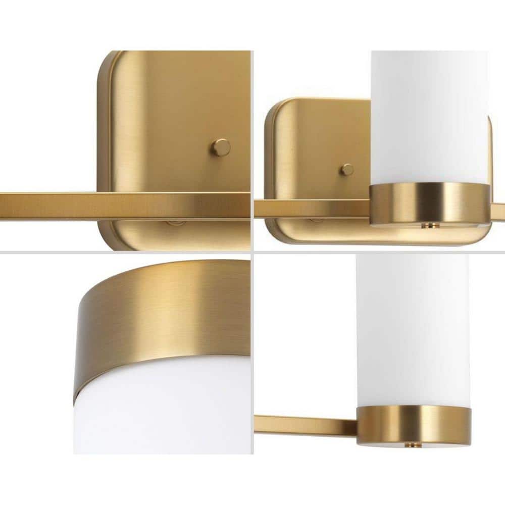 Elevate 24.75" Brushed Bronze 3-Light Mid-Century Modern Bath Fixture