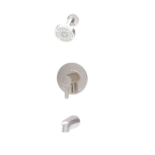 Solarity HydroMersion Single Handle Tub and Shower Faucet Trim Kit with Integral Diverter (Valve Not Included)