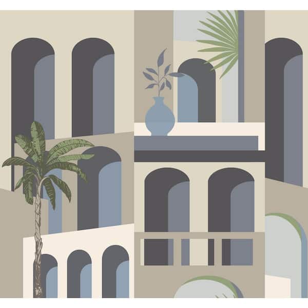 York Wallcoverings 324 in. x 27 in. Beige Monte Vista Wallpaper Roll