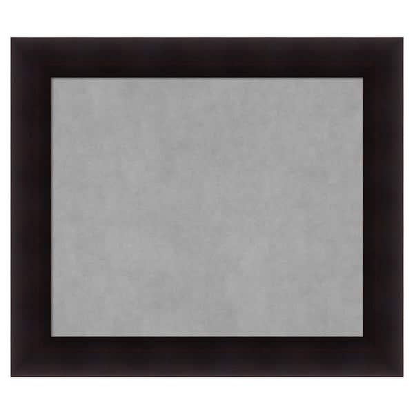 Amanti Art Portico Espresso 30 in. x 26 in. Framed Magnetic Board