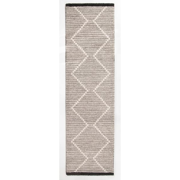 BALTA Oscar Grey 2 ft. x 7 ft. Runner Rug