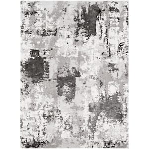 Ariana Black 3 ft. 11 in. x 5 ft. 7 in. Abstract Area Rug
