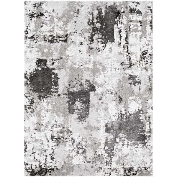 Livabliss Ariana Black 6 ft. 7 in. x 9 ft. 6 in. Abstract Area Rug