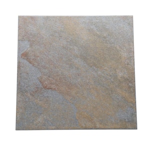 Continental Slate Tuscan Blue 12 in. x 12 in. Porcelain Floor and Wall Tile (15 sq. ft. / case)