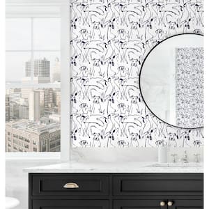 Dog Doodle Ink Vinyl Peel and Stick Wallpaper Roll (Covers 30.75 sq. ft.)