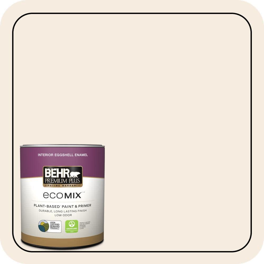1 qt. #PWN-33 Edwardian Lace Eggshell Enamel EcoMix Plant-Based Interior Paint & Primer price history on PriceWatchPro