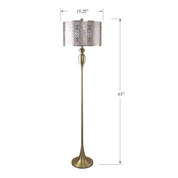 Gold Plated Floor Lamp With, Fancy Floor Lamps