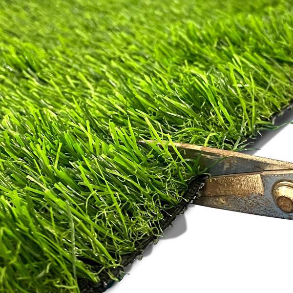 Agfabric 6 ft. x 12 ft. Green Artificial Grass Carpet 0.78 in. Mat for Outdoor Garden Landscape Balcony Dog Grass Rug