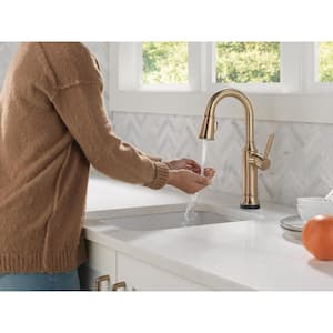 Renaldi Touch2O with Touchless Technology Single Handle Bar Faucet in Lumicoat Champagne Bronze