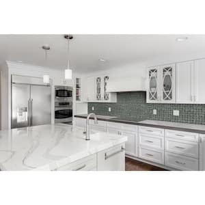 Santiago 11.75 in. x 11.75 in. Textured Glass Patterned Look Wall Tile (19.2 sq. ft./Case)