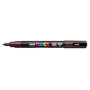 PC-3M Fine Bullet Paint Marker, Dark Brown