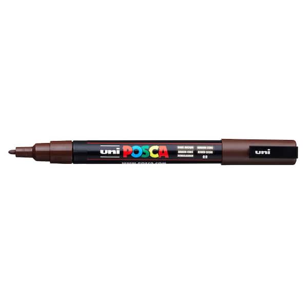 POSCA PC-3M Fine Bullet Paint Marker, Dark Brown 081900 - The Home Depot