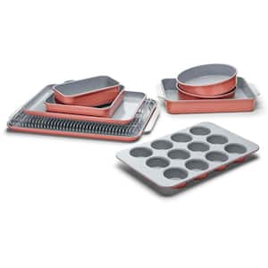 Trademark 11 in. x 1.5 in. Silicone Bakeware Set in Pink (18-Piece)  82-18700-PUR - The Home Depot