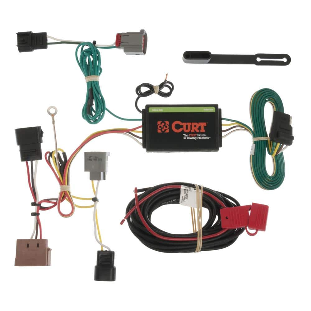 CURT Custom Vehicle-Trailer Wiring Harness, 4-Way Flat Output, Select Mazda  6 Sedan, Quick Electrical Wire T-Connector 56139 - The Home Depot