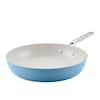 KitchenAid Hard Anodized 12.25 Nonstick Ceramic Frying Pan - Blue Velvet