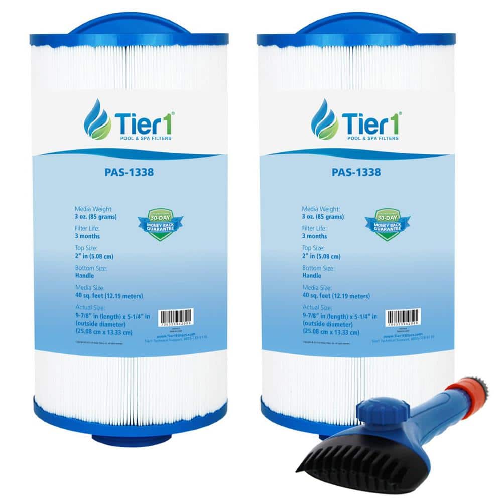 5.25 in. Dia. Pool Filter Cartridge Replacement for Jacuzzi 6540-723, PJW40SC-F2M, FC-2811,5CH-402 (2-Pack) price history on PriceWatchPro